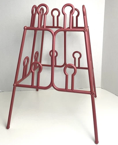 Vintage Yaffa Shoe Rack Dusty Pink Holds 8 Pairs F